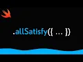 Swift Validate Arrays with AllSatisfy 2021 Tutorial