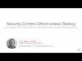 10 Security Control Effectiveness Testing Introduction