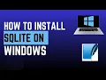 How to install SQLite on Windows 11 2025