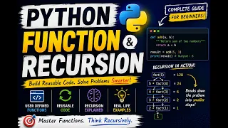 Python Functions Made Easy User-Defined Functions Recursion