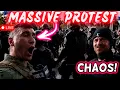BREAKING CHAOS JAKE LANG SURROUNDED by HUGE CROWD at Dearborn Protest