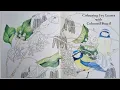 Colouring Ivy Leaves with Coloured Pencil