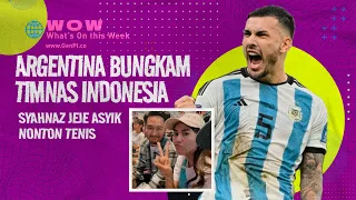 Argentina Bungkam Timnas Indonesia, Syahnaz Jeje Asyik Nonton Tenis 