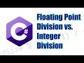 Integer vs Floating Point Division in C