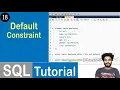 Default Constraint in SQL SQL Tutorial