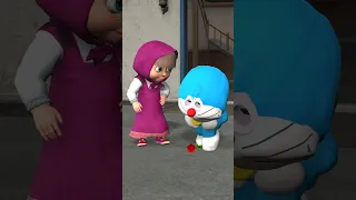 Doraemon Was Rejected By Masha But SpongeBob Came To Help Him 