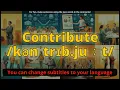 Contribute meaning with 5 examples