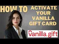How to activate your Vanilla gift card I DOUBLE Z