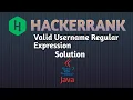 Valid Username Regular Expression Hackerrank Problem