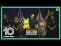 Sheriff Judd with Pikachu in hand announces 102 arrests to disrupt human trafficking