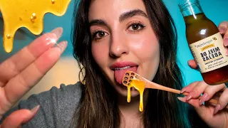 ASMR en español SPIT PAINTING CON MIEL En tu CARITA