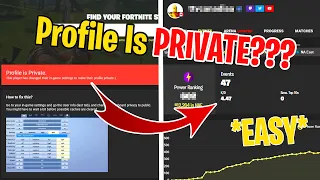 How To Find Anyone s PRIVATE Fortnite Tracker UPDATED
