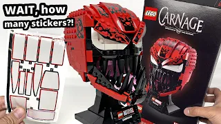 LEGO Marvel Carnage 2021 set review! C'mon, CHILL with the STICKERS!