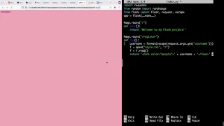 Python Flask XSS - Escape Characters