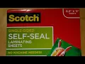 How To Use Scotch Single Sided Laminating Sheets