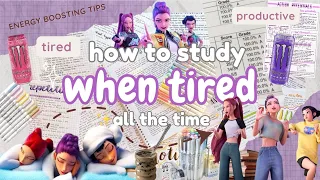 How to study when you're TIRED ✨🥱 bye-bye "couch couch couch"....