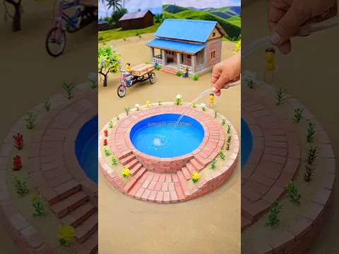Diy mini swimming pool constructions project @Small_Creator01