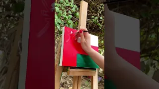 رسم علم عمان رسم اكسبلور Shortvideo عمان سلطنة عمان 