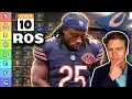 Updated Top 50 Running Back Rankings Tiers ROS
