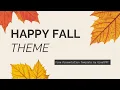 Free Minimalist Happy Fall Presentation Theme PowerPoint Template by GreatPPT