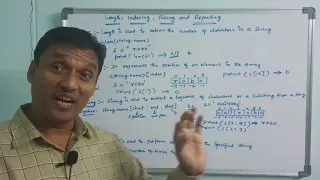 String Length Indexing Slicing Repeating in Python Python Strings Python Tutorial Telugu