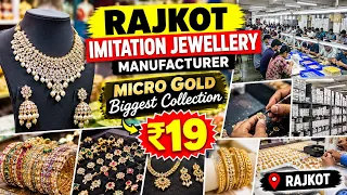 Rajkot Imitation Jewellery Manufacturer 😍 Micro Gold Jewellery Collection Starting ₹19 Raj Imitation