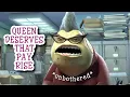 Roz being done with her job in Monsters Inc for just over 3 minutes straight