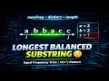 Leetcode 3713 Longest Balanced Substring I