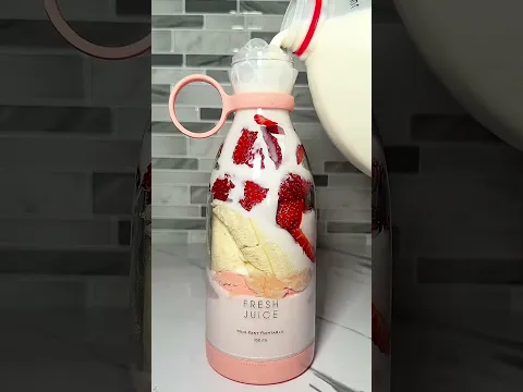 A garrafa que faz suco fresco em qualquer lugar