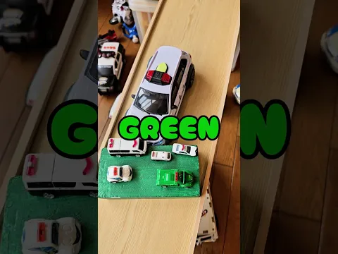 Police Cars  on the Color Block #policecar #minicar