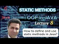 Lecture 8 - Static methods in Java