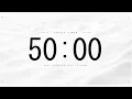 50 Minute Countdown Timer No Music Focus Study Work Timer