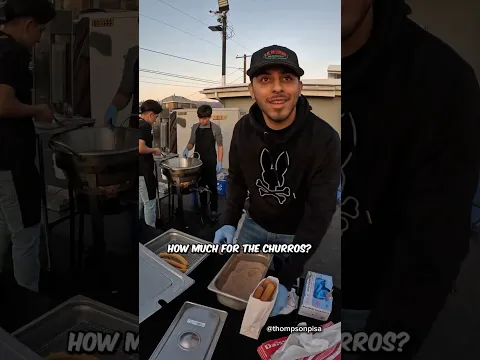 $8 Per Churros For Homeless People🍛🇺🇸 #usa #viral #shorts