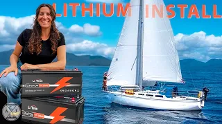 Lithium Powered Solar SAILING MACHINE! Installing Lithium Batteries Sailing to Alaska | A&J Sailing