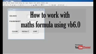 How to work with maths formula using vb 6 0