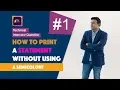 How to print a statement WITHOUT using a semicolon Technical interview questions for freshers ABC