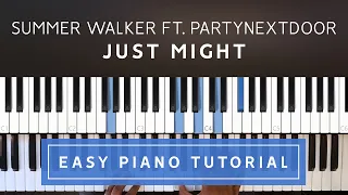 Download Summer Walker ft. Partynextdoor - Just Might EASY PIANO TUTORIAL MP3