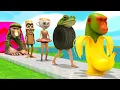 Download Lagu Long Slide Game with Cow Elephant Gorilla Hippopotamus Tiger 3d Animal Game Funny 3d Animals