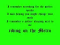 berlin the metro lyrics