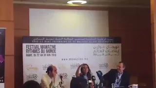 هبة طوجي تغني  سلم على مصر  في مؤتمر مهرجان موازين دندنها