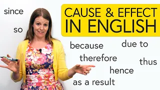 learn english cause u0026 effect so since hence due to as a result