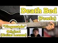 Download Lagu Death Bed - Powfu | Fingerstyle Guitar Lesson | With Tab | (Coffee for your head)