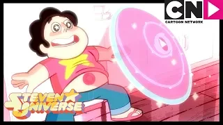 steven universe steven summons his shield for the first time gem glow cartoon network