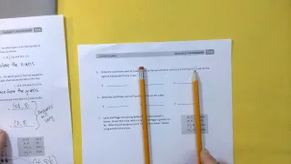 Grade 5 Module 6 Lesson 5 Working W Coordinate Grid Identifying Points on Quadrant I Ordered Pair
