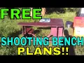 Free Plans To Build Your Own DIY Portable Shooting Bench