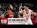 CAVALIERS at KNICKS NBA SUMMER LEAGUE FULL GAME HIGHLIGHTS