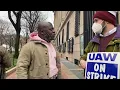 Columbia Employee Crosses Picket Line