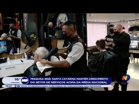 Pesquisa IBGE: SC mantém crescimento do setor de serviços acima da média nacional