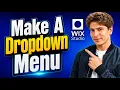 How To Make A Dropdown Menu In Wix Studio 2026 Guide