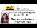 Data Base Task 01 Create a Database Using HeidiSQL 1st Year Java Institute Chameeliya Shehansi